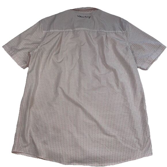 William Murray Shirt Mens Size XL Pink White Beer Beersucker Golf Button Down SS - Picture 12 of 15